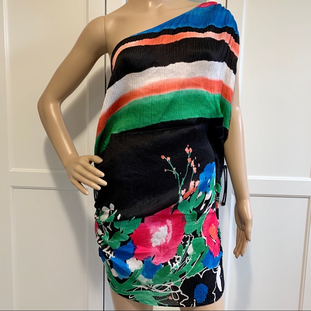 Bebe Silk Print Dress